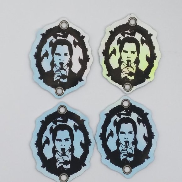 Wednesday Addams eyelet patch shoe charm - Picture 9 of 12